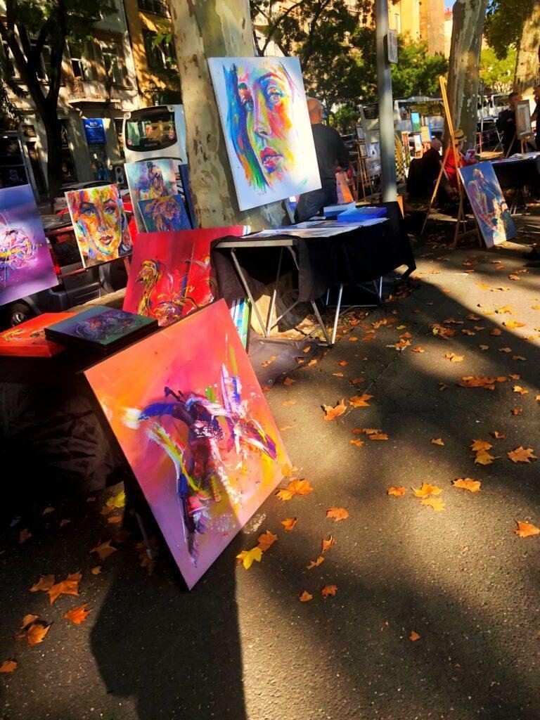 Lyon shopping market Marche de la Creation art souvenir france