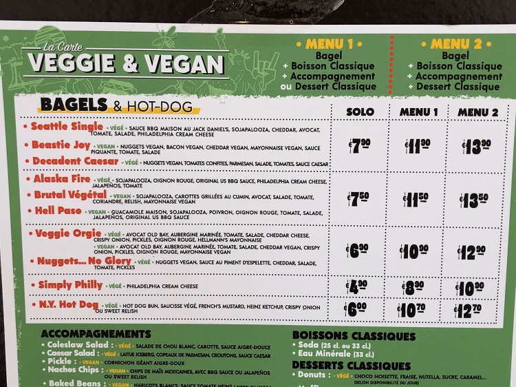 best bagels lyon vegan vegetarian menu