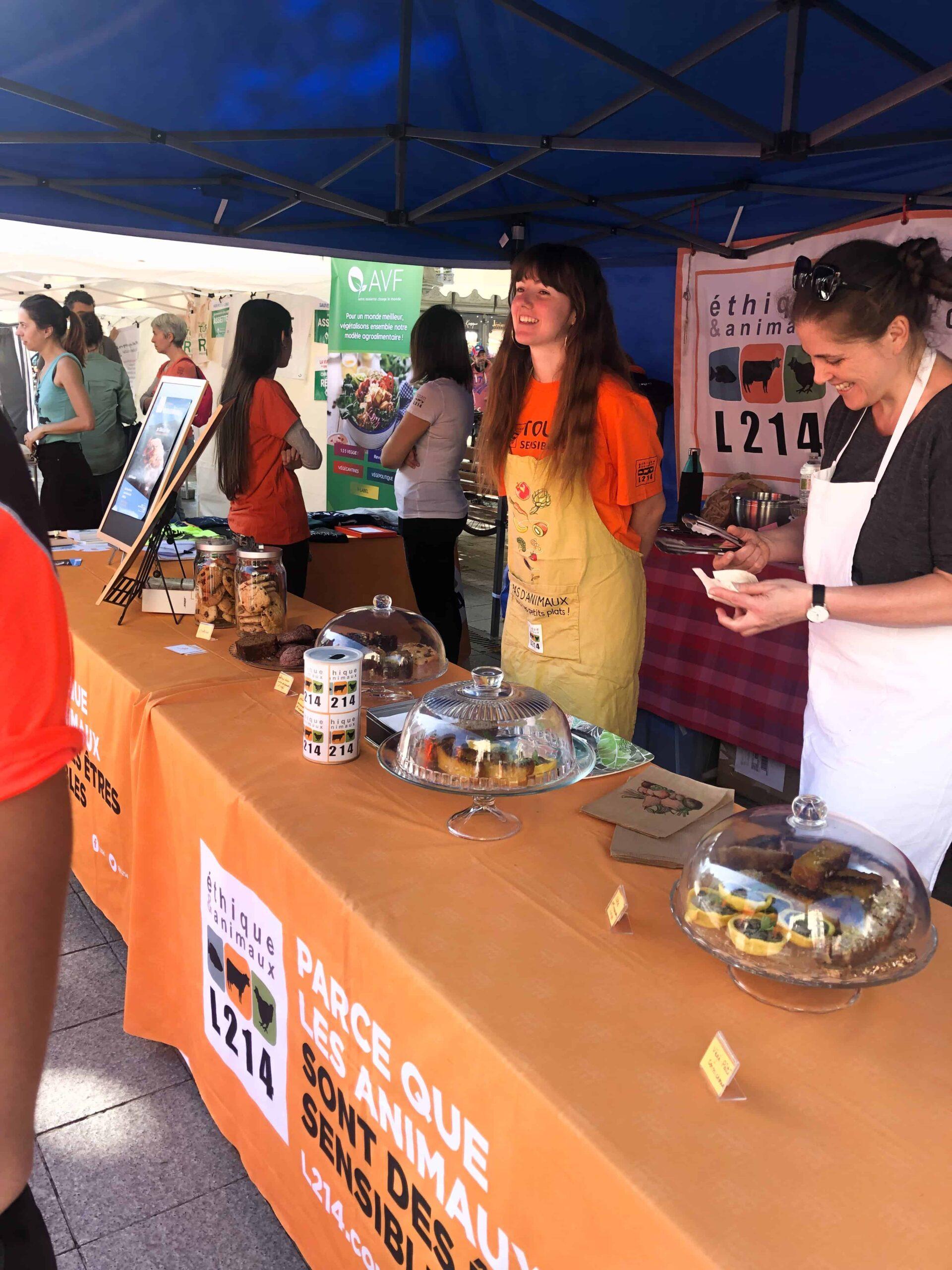 l214 in vegan place lyon france on place de la republique in 2022