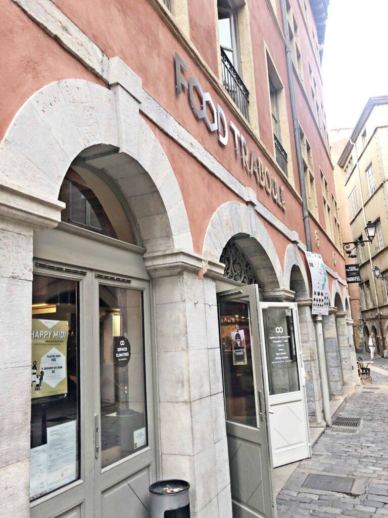 Outside Restaurant Entrance Food Traboule Restaurant in Lyon