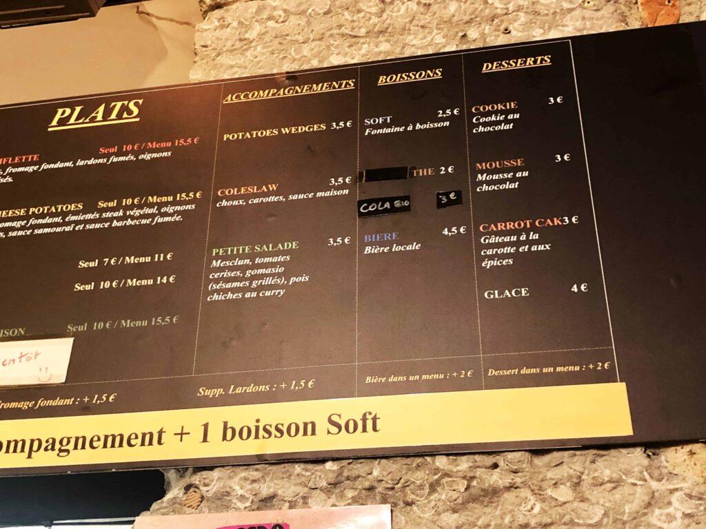 best vegan burger in paris and lyon Hank Burger vegan restaurant menu