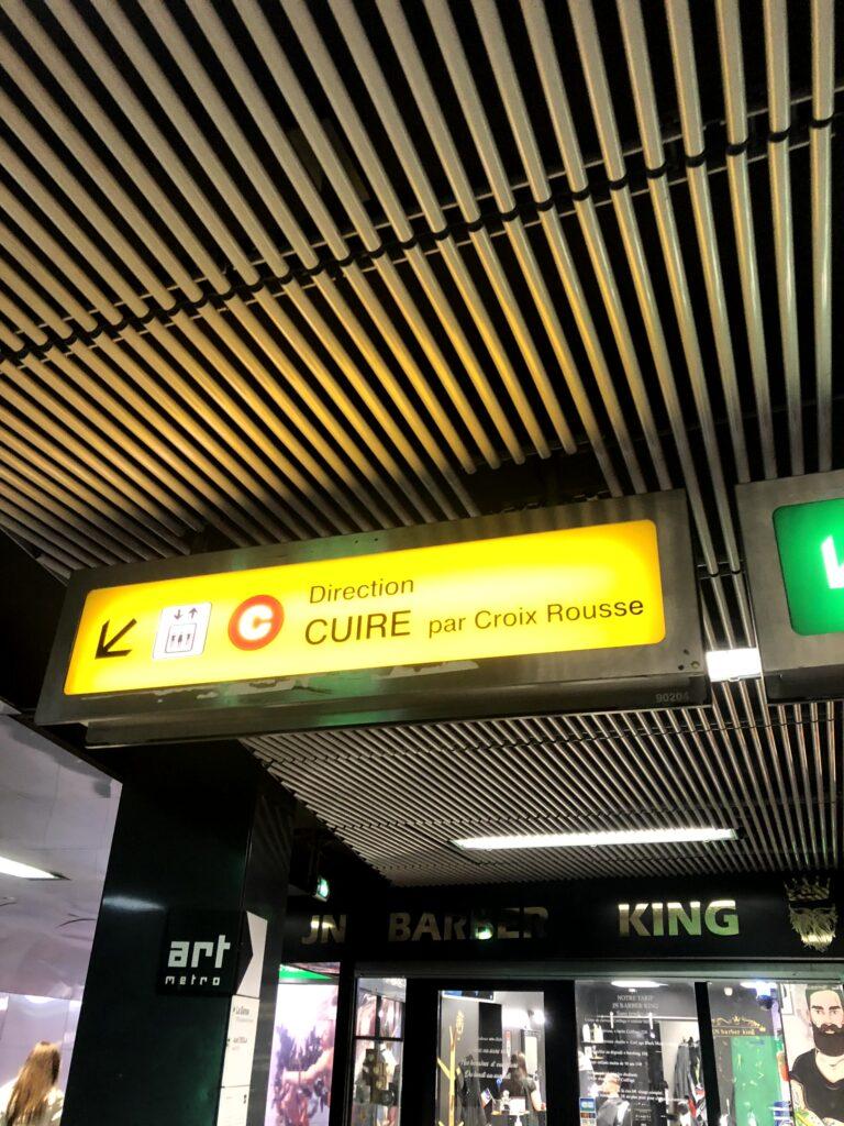 How to Get to Croix Rousse from Lyon’s City Center metro line C cuire