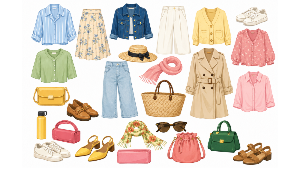 lyon packing clothes outfits spring lyon trip