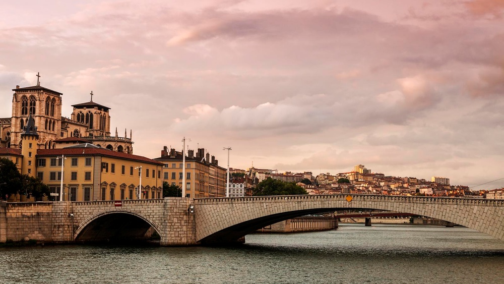 saone river in lyon