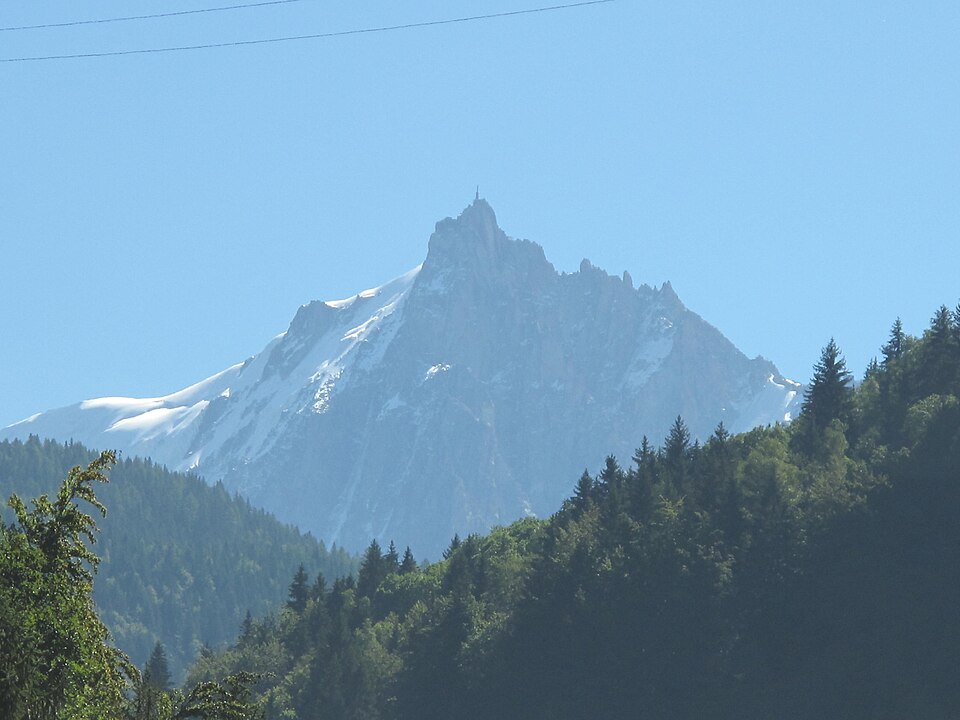 View of Aiguille du Midi from Autoroute Blanche