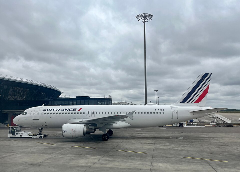 air france at lyon saint exupery airport