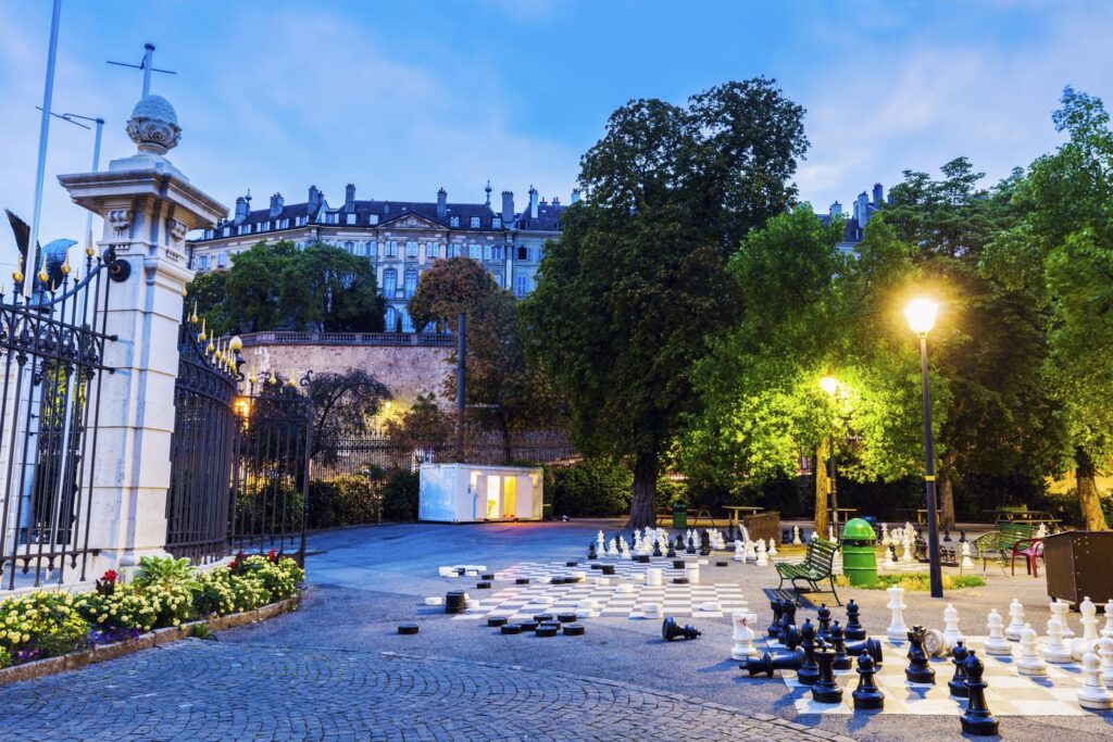 bastion park geneva chessboard
